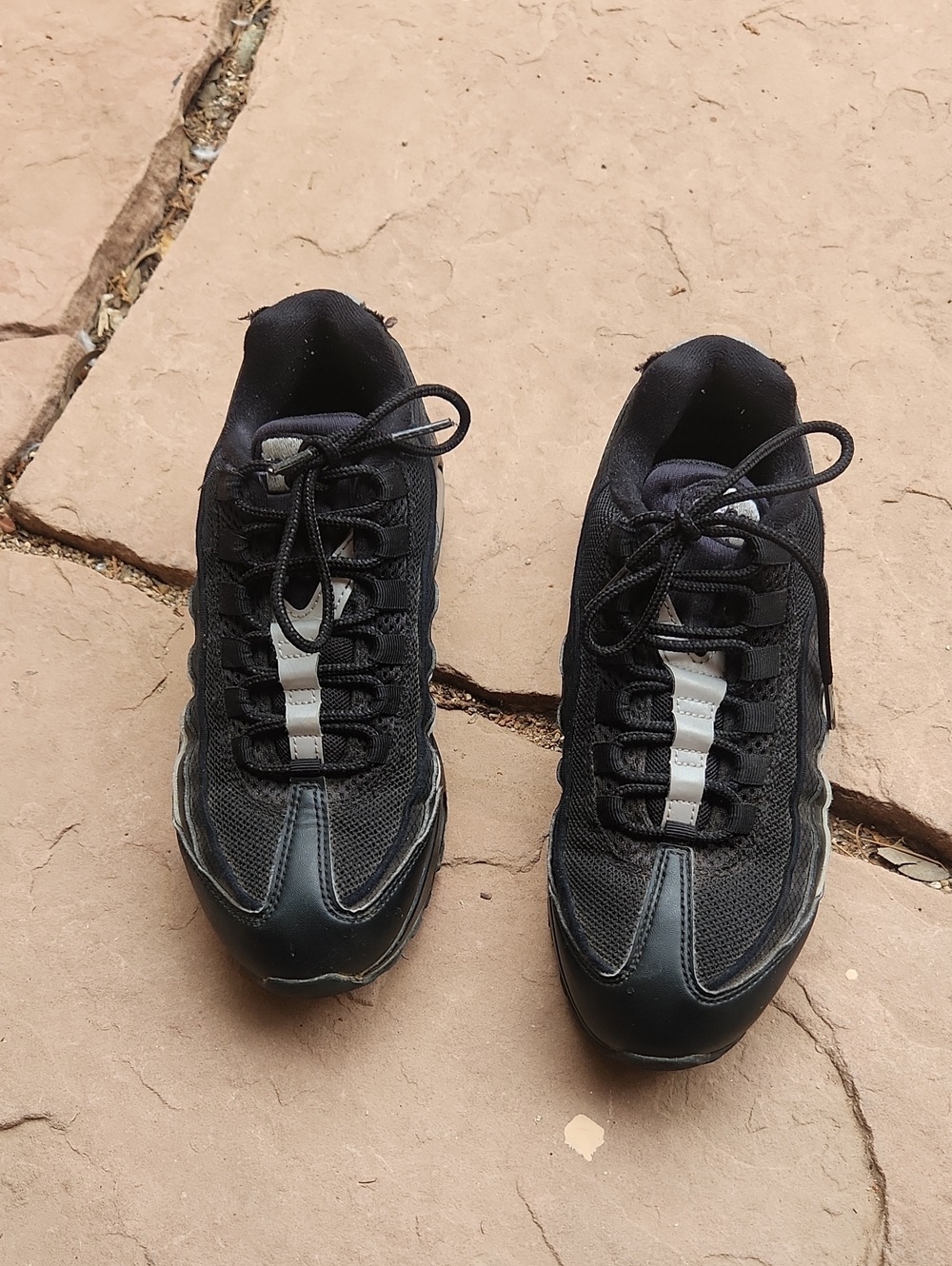 Nike Airmax Black Athletic Lace-Up Sneakers Size 6 Mens, 38.5 EUR